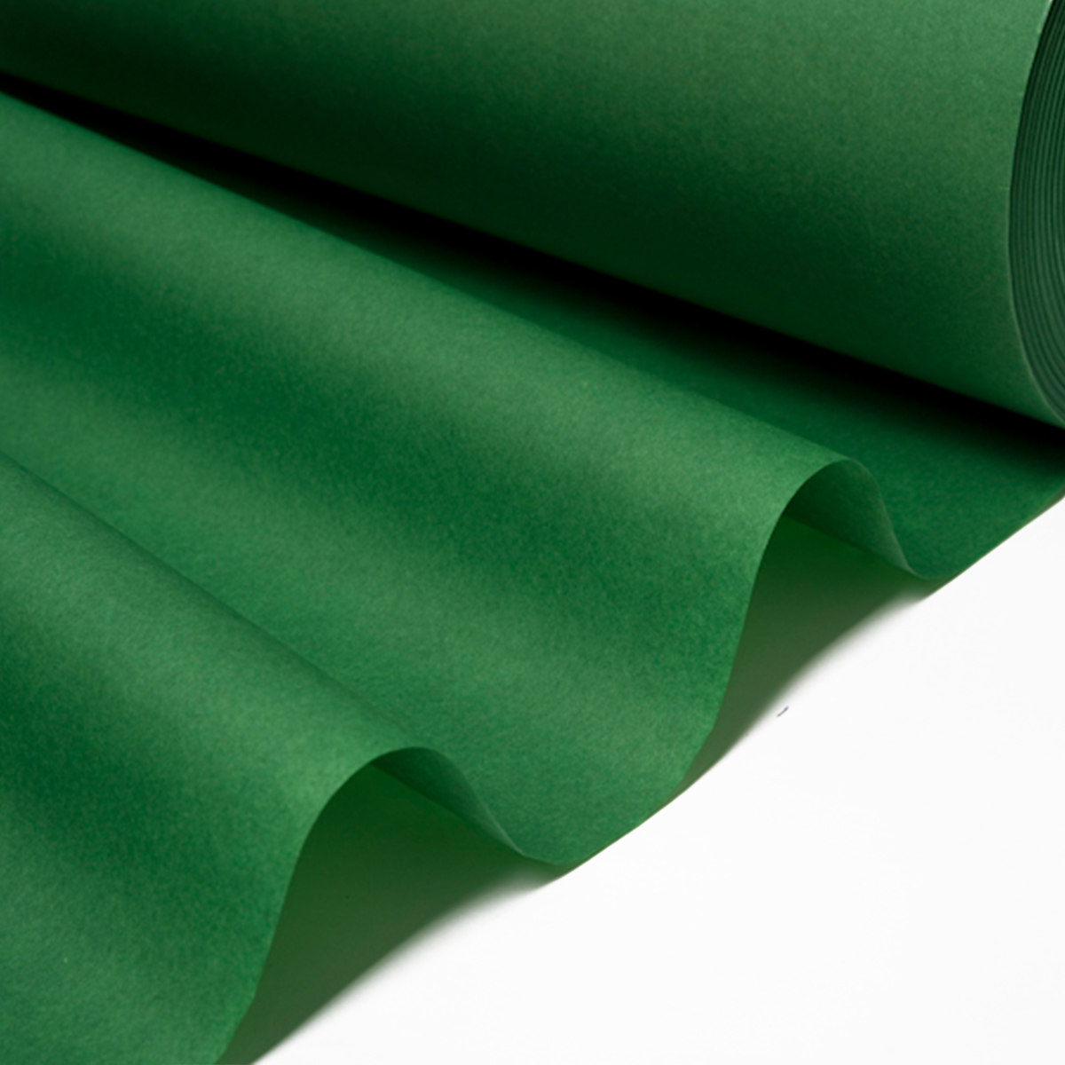 Seidenpapier Tannengrün, 50 cm breit, 500 Meter / Rolle