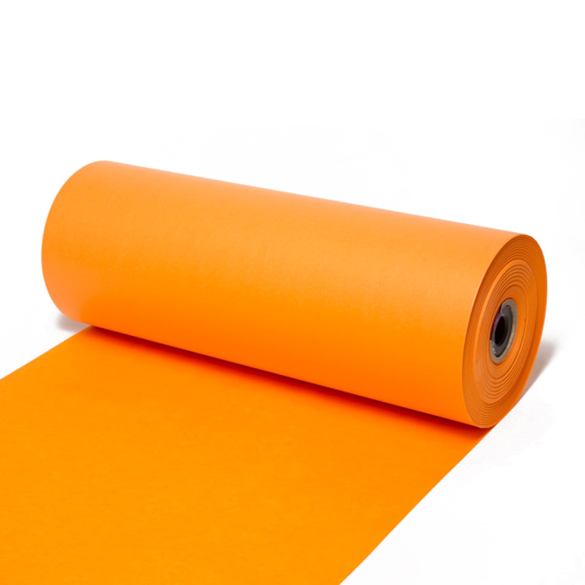 Seidenpapier Orange, 50 / 75 cm breit, ca. 500 Meter / Rolle